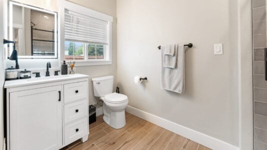 newly remodeled bathroom