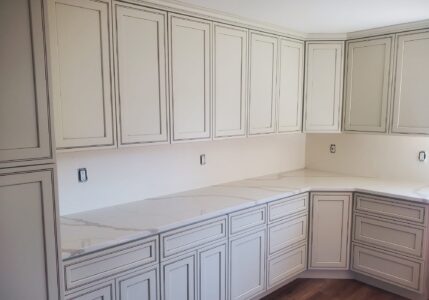 freshly installed countertops