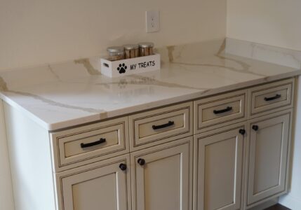 a custom dog treat area