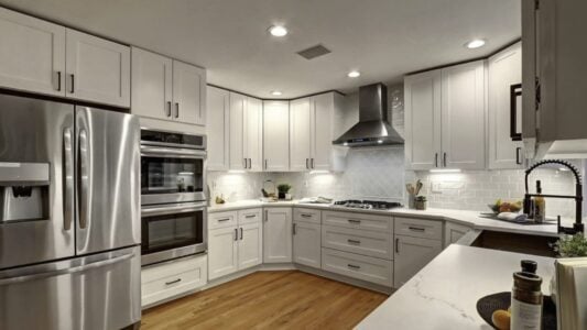 a remodeled kitchen