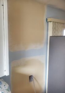 completed drywall patch work